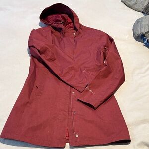 Maroon Eddie Bauer Rain Jacket